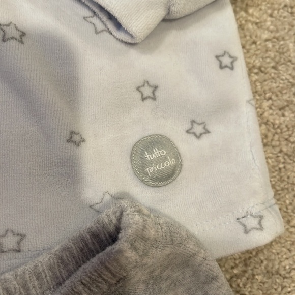Tutti Piccolo velour snuggly pajamas, size 4T - Picture 4 of 6